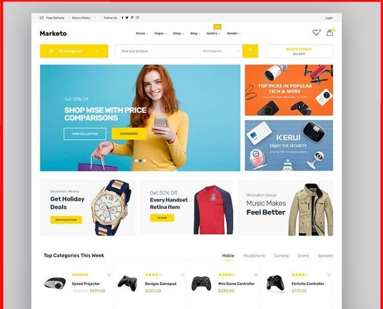 Marketo – Woocommerce WordPress Theme