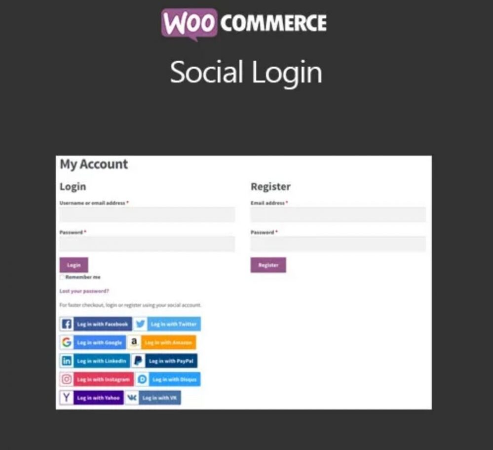 WooCommerce Social Login